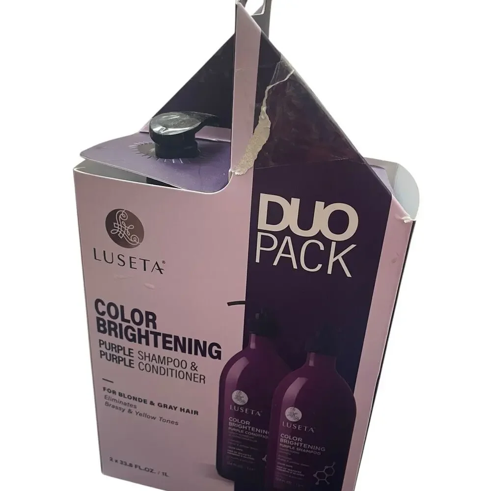 Luseta Purple Shampoo and Conditioner Duo 33.8oz Each Blonde Gray Brassy Hair
